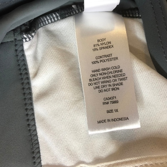 Go Gossip Crochet Tankini Pink/Gray Top - Picture 6 of 8